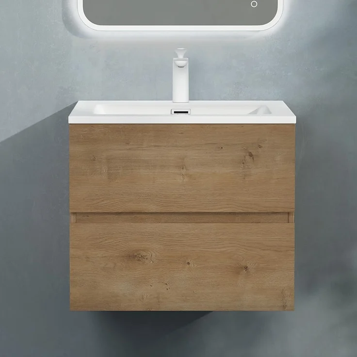 doporro Badmöbel-Set Badezimmermöbel Badezimmer Waschbecken Waschtisch Aqualis – Bild 1