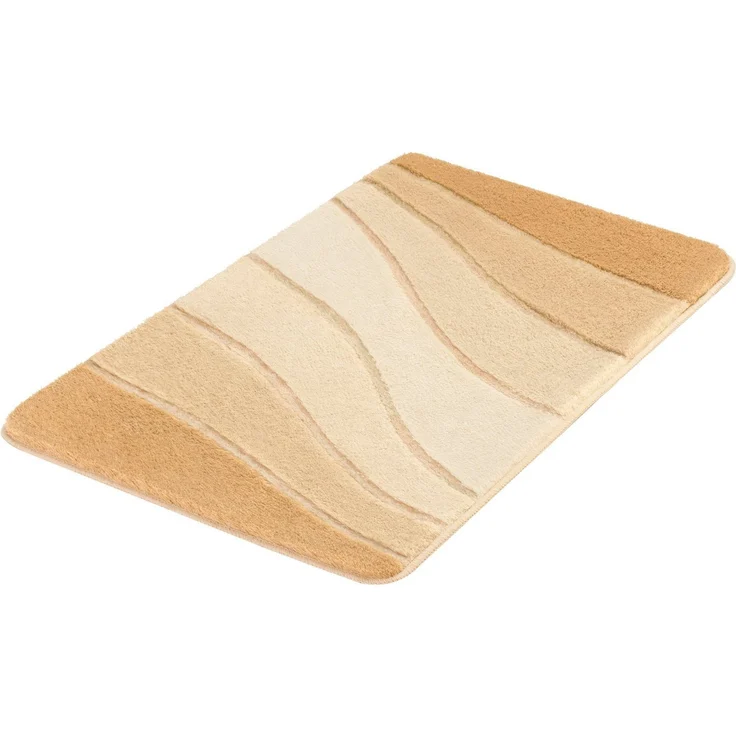 MEUSCH Badematte Ocean, Höhe 23 mm, rutschhemmend beschichtet, fußbodenheizungsgeeignet, Kunstfaser, Badteppich, Wellen Design, mit Farbverlauf, Hoch-Tief Effekt, waschbar – Bild 5