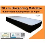 Höhe 30 cm - Boxspring Matratze - RG 35 Kg/m³ -Härtegrad: H2/H3