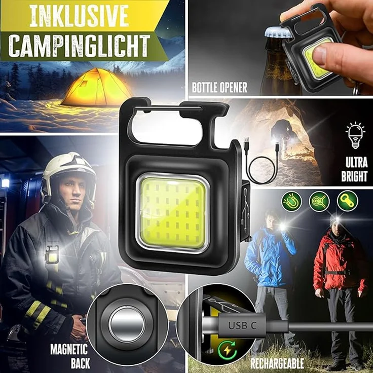 KESSER® Campingstuhl faltbar bis 160 kg, Klappstuhl, Gepolstert mit Armlehnen, Campinglicht und Getränkehalter + Tasche mit hoher Rückenlehne, mit Angelhalterung, Rot / Schwarz, 95 x 65 x 59 cm – Bild 9