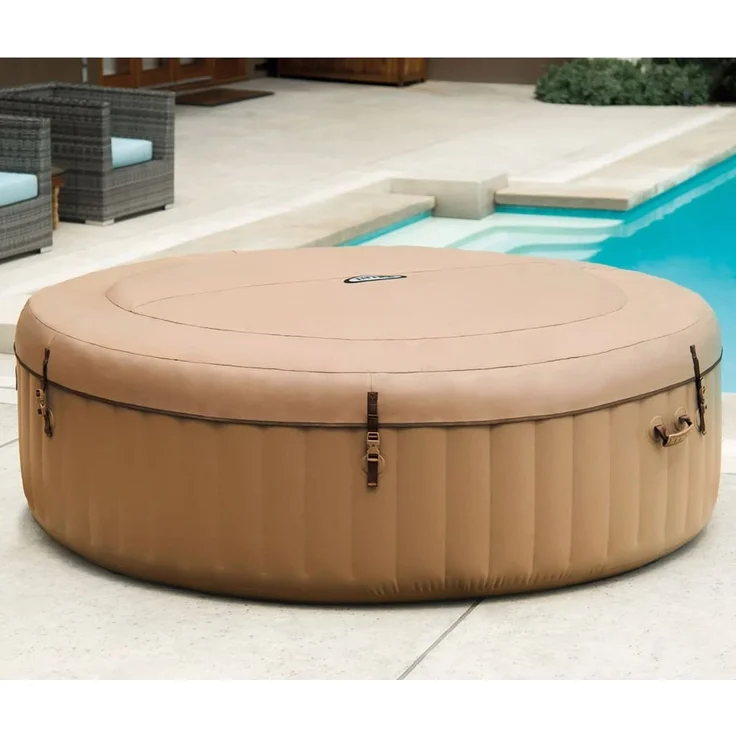 Intex Sprudelmassagewanne Rund PureSpa 216x71 cm 6 Personen 93293 – Bild 4