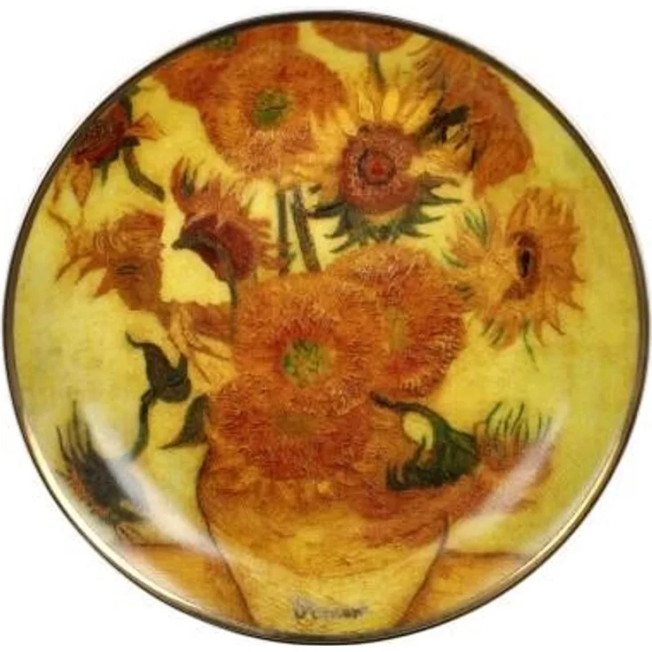 Goebel Miniteller Vincent Van Gogh - Sonnenblumen, Dekoteller, Teller, Artis Orbis, Fine Bone China, Bunt, 10 cm, 67063091
