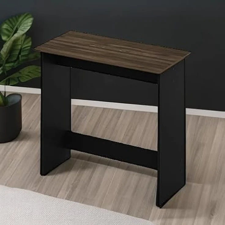 Furinno Simplistic Schreibtisch, Computertisch, PC-Tisch, Bürotisch, Holz, Columbia Walnut / Schwarz, 39. 4 x 80 x 75. 7 cm – Bild 7