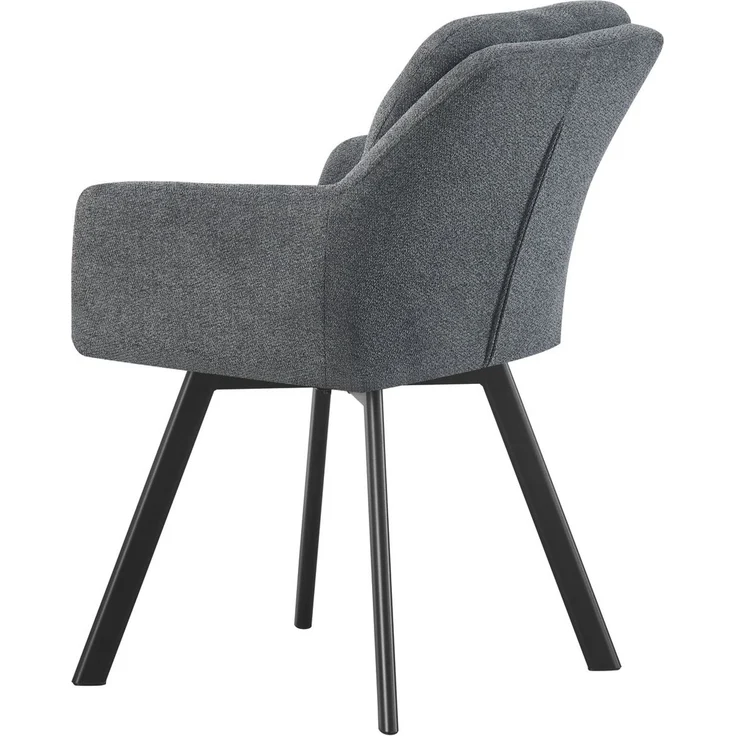 Stuhl 2er Set Amsterdam Stühle in Anthrazit - gemütliches Design - B/H/T: 53x87x62 cm – Bild 7