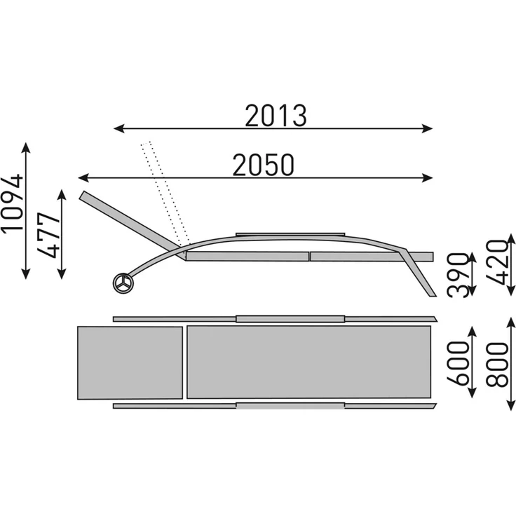 Kettler Forma II Rollliege - silber / graphit – Bild 3