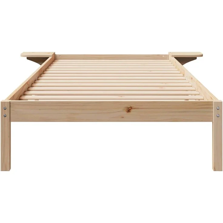 vidaXL Bettgestell mit Nachttischen Natur 100 x 220 cm 873244 – Bild 4