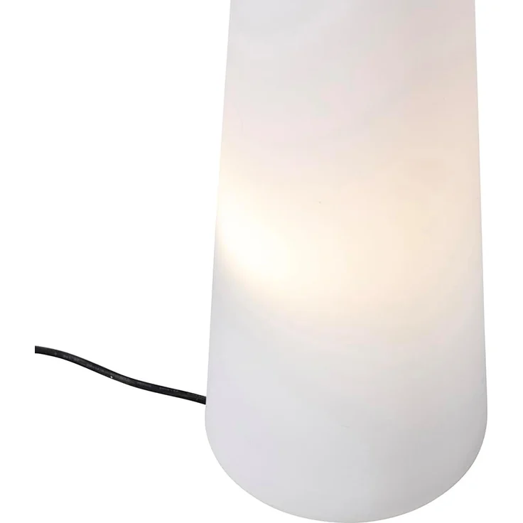Qazqa Außen-Stehlampe Katrijn, ohne Leuchtmittel, E27, Weiß, Modern, Kunststoff, 2-flammig – Bild 7