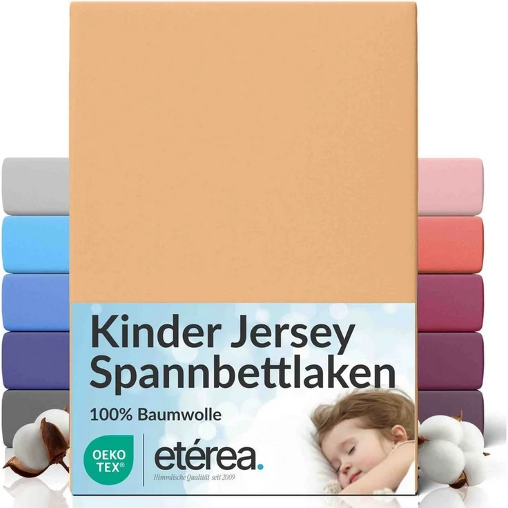 etérea Himmlische Qualität Spannbettlaken etérea Comfort Jersey Spannbettlaken, Jersey, Gummizug: rundum, (1 Stück) – Bild 1