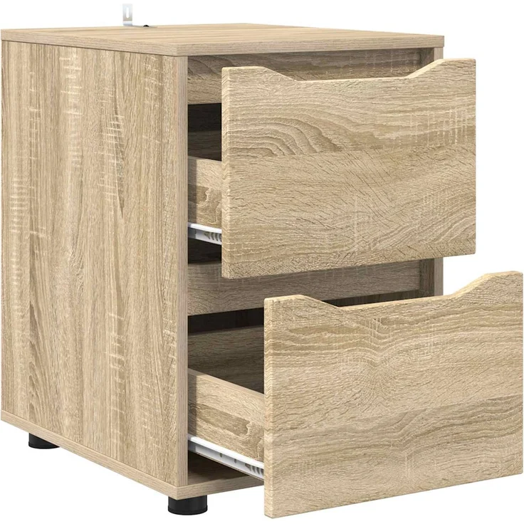 vidaXL Aufbewahrungsschrank 40 x 48 x 57 cm Holzwerkstoff Sonoma-Eiche 888839 – Bild 5