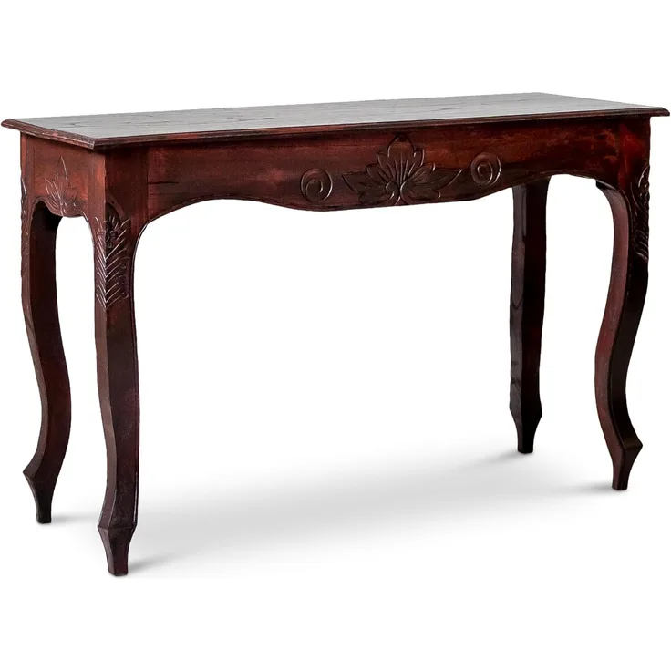 livasia Couchtisch Bali Couchtisch, Beistelltisch mit Schnitzerei, Handarbeit, 84 x 34 x 50 cm, handgefertigt
