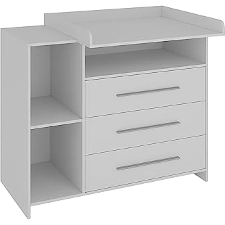 Wickelkommode Paula Weiß 110 x 93.5 cm mit Wickelaufsatz Vicco – Bild 4