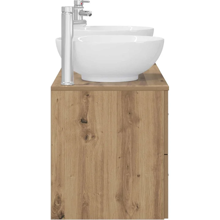 vidaXL Badezimmerschrank-Set 3 stk. Artisan-Eiche 129 x 44,5 x 80 cm 3405914 – Bild 6