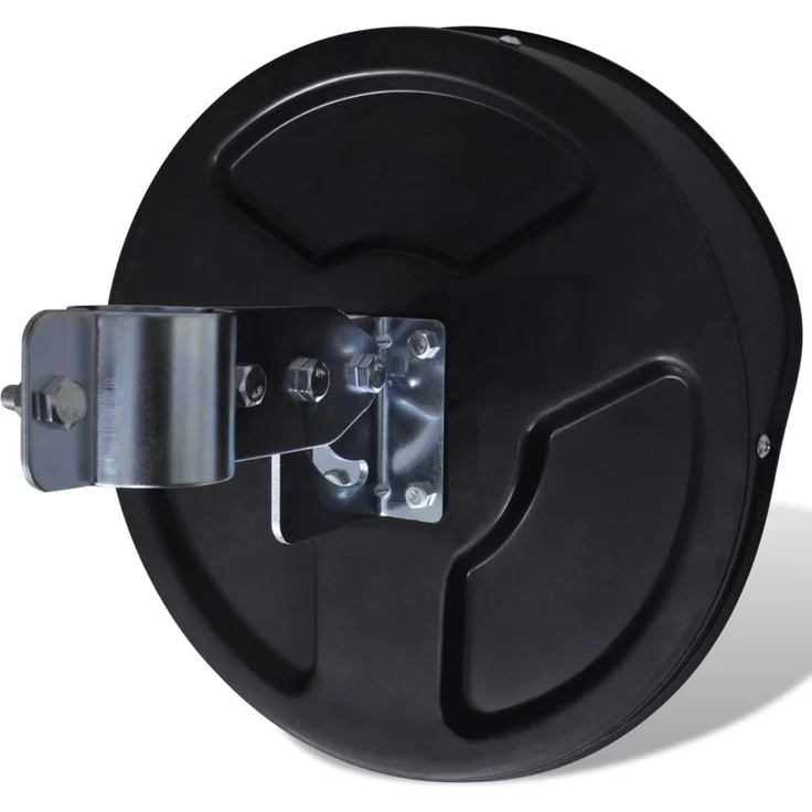 vidaXL Verkehrsspiegel Konvex PC-Kunststoff Schwarz 30 cm Outdoor 141679 – Bild 4