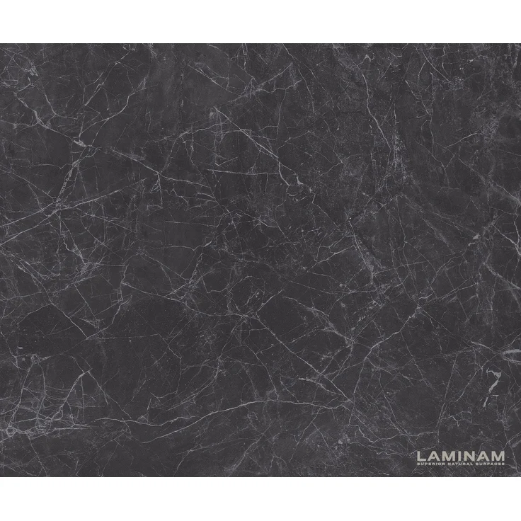 Esstisch Edge Boot 240x120 cm Keramik Laminam® Nero Greco Anthrazit Spider Flachstahl Edelstahl – Bild 3