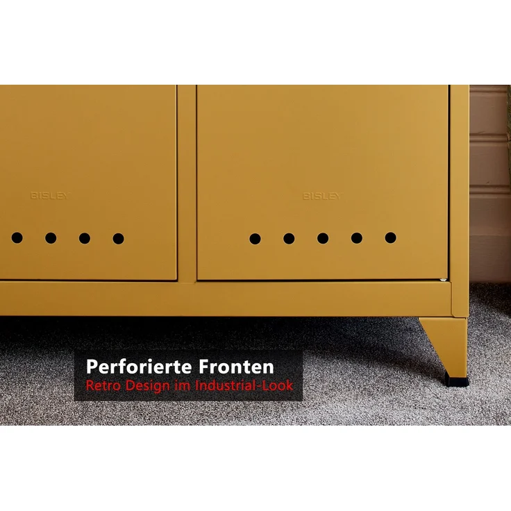Bisley Fern Maxi Kleiderschrank aus Metall | Metallschrank im Retro-Instustrial Design in olivgrün, FERMAX-623 – Bild 5