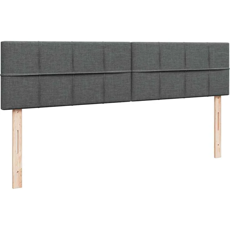 vidaXL Ottoman-Bett mit Matratzen Dunkelgrau 200x200 cm Stoff 3312002 – Bild 7