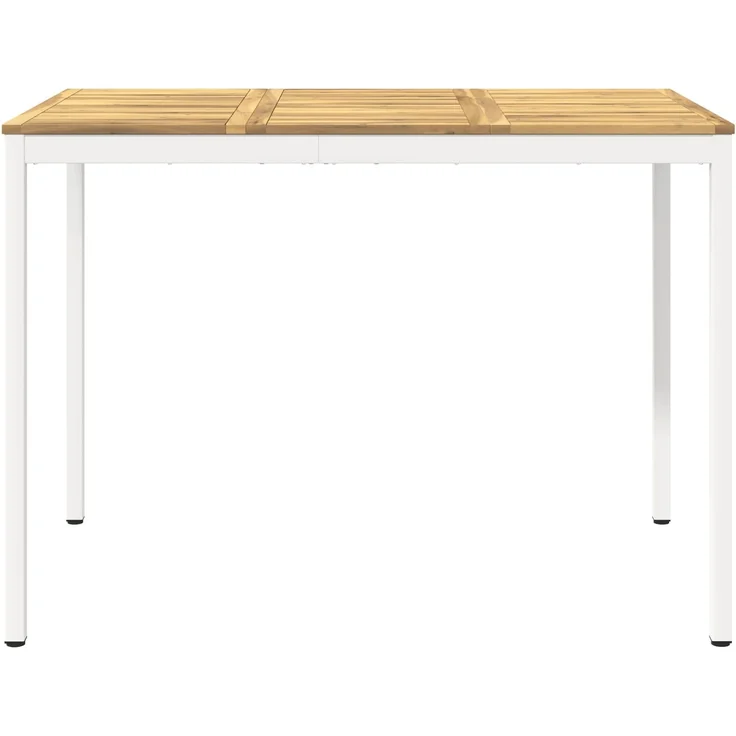 vidaXL Gartenbar-Tisch NAARDEN Weiß gewaschen 147 x 88,5 x 105 cm 901785 – Bild 3