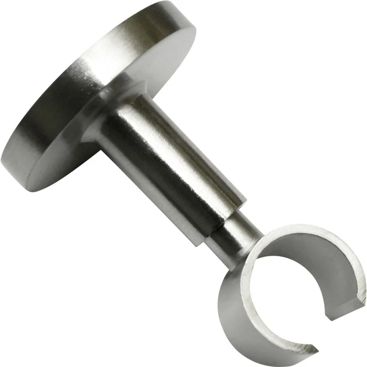 Gardinia Deckenträger Chicago für Ø 20 mm Edelstahloptik 6 cm – Bild 1