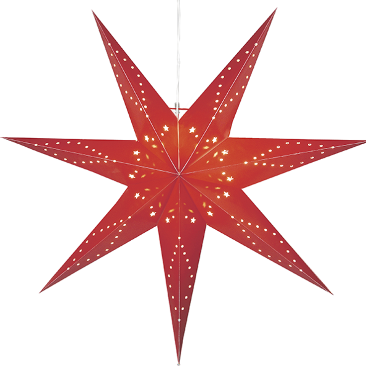 Papierstern ,Katabo', rot, groß, Ø 100cm
