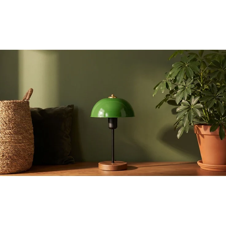 KAWOLA Tischlampe FIORA Metall grün 38 x 12 x 23 cm – Bild 4