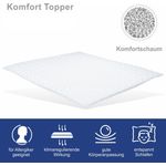 Kaltschaum Topper. 120X200cm, Höhe 4cm