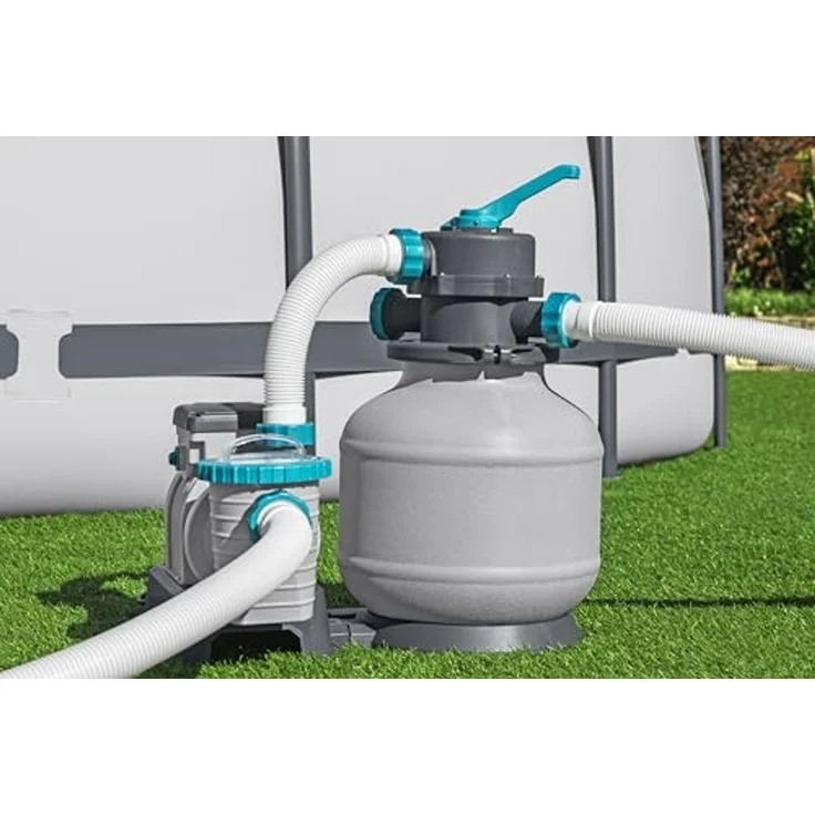 Bestway Sandfilteranlage 8327 l/h Pool Filter mit Timer 6-Wege Ventil – Bild 3