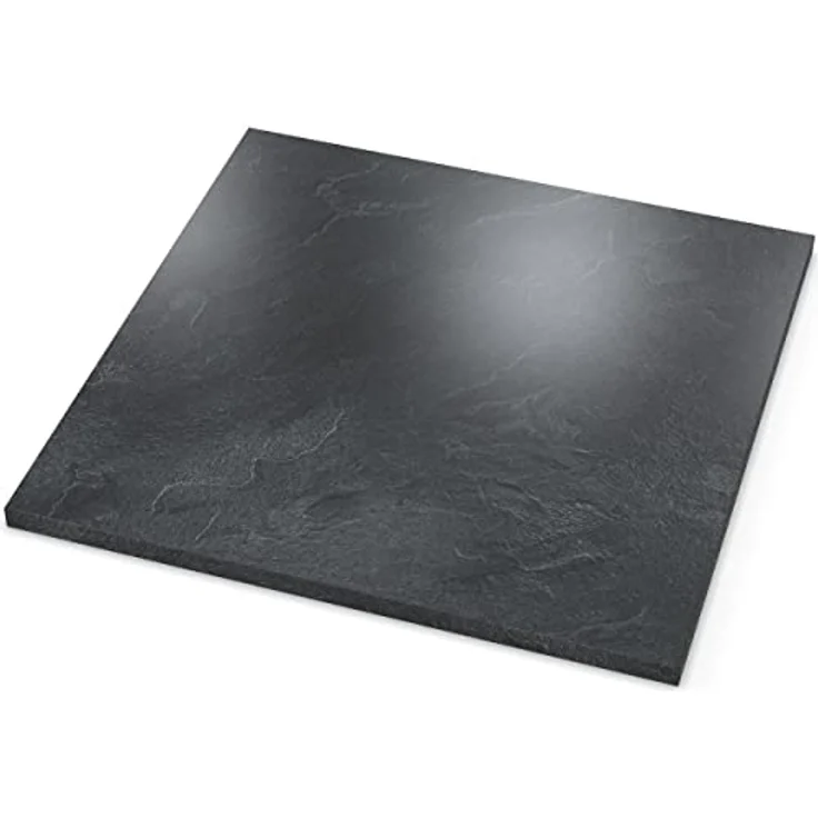 AUPROTEC Tischplatte 28mm Schiefer 90x60 cm I Spanplatte mit 1mm ABS Kante & PU-Verleimung I melaminharzbeschichtet I elegant & wasserabweisend – Bild 4