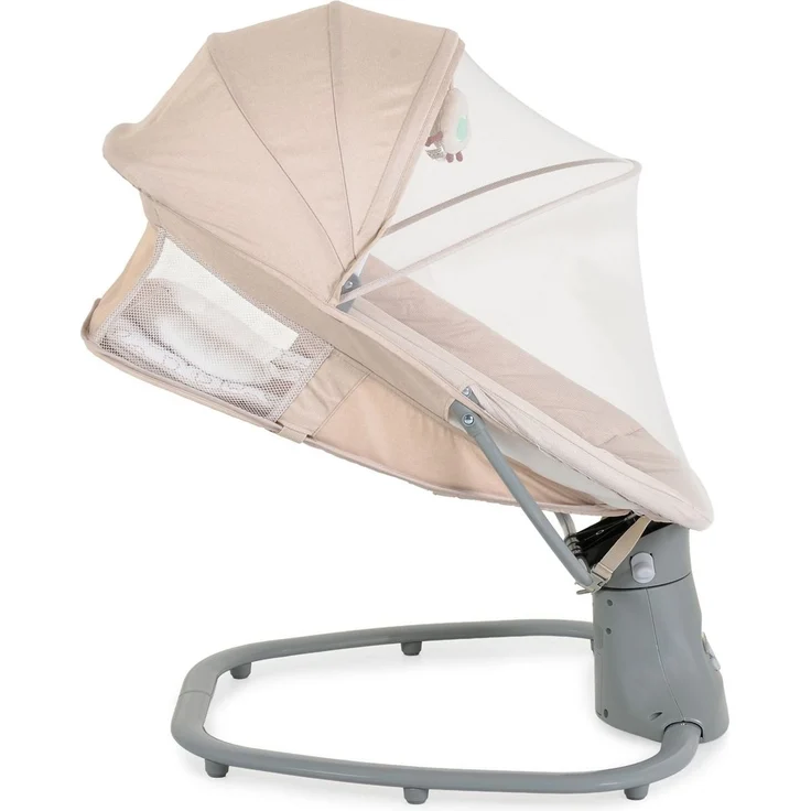 Moni Babywippe Axel 3 in 1 Schaukelfunktion Stubenwagen, Fernbedienung, Melodien, beige – Bild 4
