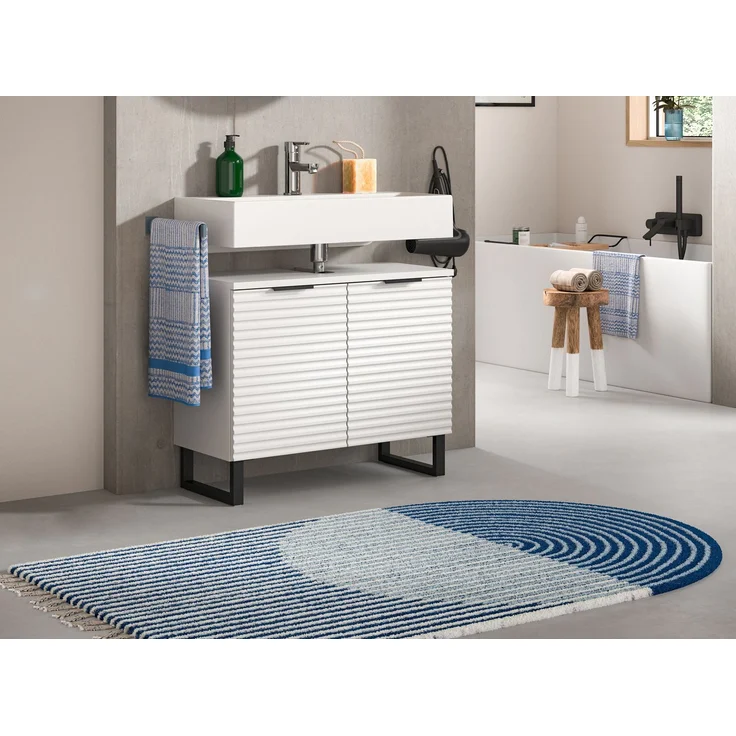 Waschbeckenunterschrank Riff - Weiß – Bild 10