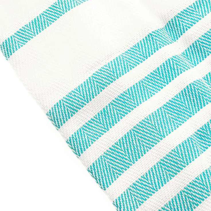 Turquoise Home 4er Pack Pestemal Küchetuch Handtuch 50x90cm Putztuch Badetuch Weiß-Blau – Bild 3