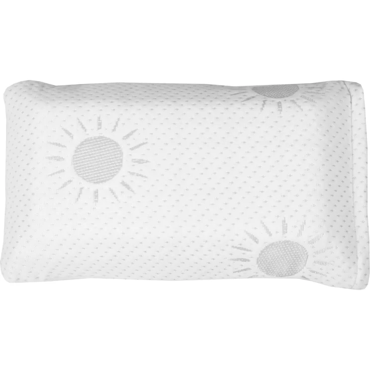 Kopfkissen mit Memory Foam und abnehmbaren Bezug, Nackenkissen / Reisekissen in 42x23cm – Bild 7