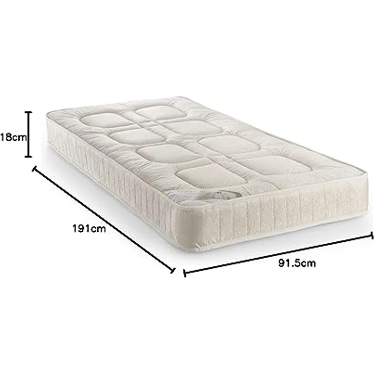 Julian Bowen Platinum Matratze, Oyster Damask, Einzelbett – Bild 3