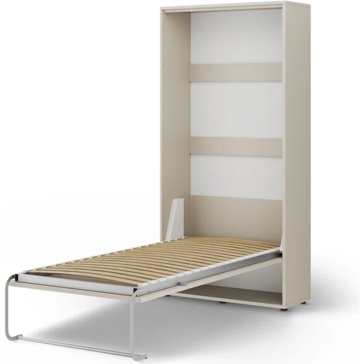 Wandklappbett Schrankbett GRITT 90x200 cm Farbe Kaschmir inkl. Matratze – Bild 4