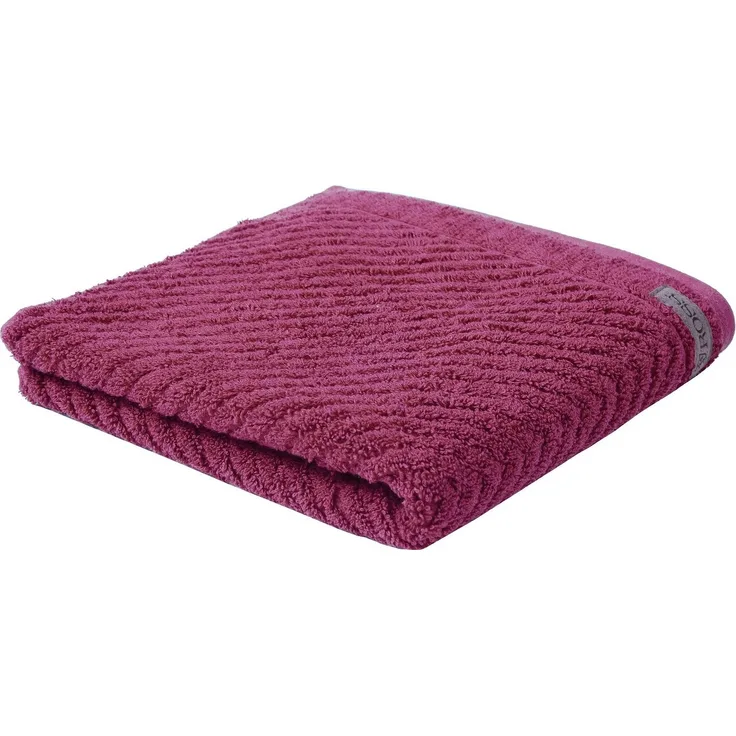 ROSS Duschtuch Smart, Frottier (1-St), Uni-Rippe mit Velourslabel
