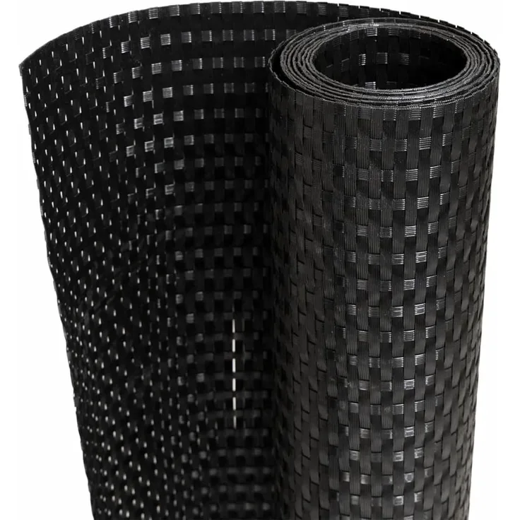 vidaXL Balkon-Sichtschutze 5 Stk. Schwarz 255x19 cm Poly Rattan 156318