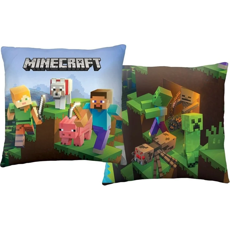 Minecraft Kuschelkissen (1 Stk.) 40 x 40 cm aus Polyester – Bild 1