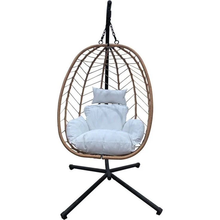 SVITA Hängesessel Hängesessel SHELLY, Outdoor, Mit Gestell, mit Polstern – Bild 2