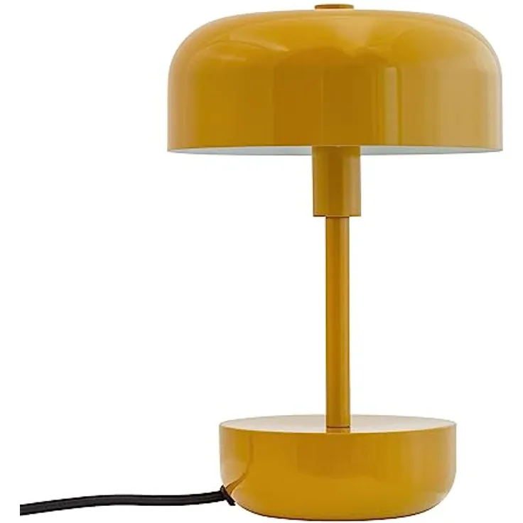Dyberg Larsen Haipot Curry, Tischlampe G9 mit LED-Technologie für Nachttisch und Schreibtisch