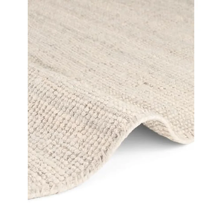 Hanse Home Jaipur Juteteppich - Natur Wohnzimmerteppich aus 100% Jute, Handgewebt & Natürlich - Robust & Pflegeleicht - Boho Naturfaser Jute Teppich für Wohnzimmer, Schlafzimmer - Weiß, Ø 160 cm – Bild 6