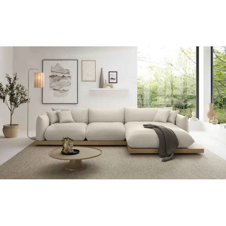 OTTO home Ecksofa Kalix L-Form, 323 cm - OTTO. Verlässliche Qualität, Designsofa, auf Holzplateau, Strukturstoff, hoher Sitzkomfort – Bild 5