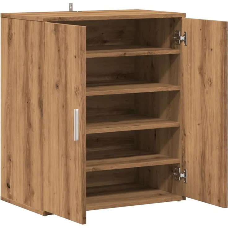 vidaXL Schuhregal Artisan-Eiche 60x35x70 cm Holzwerkstoff 856697 – Bild 8
