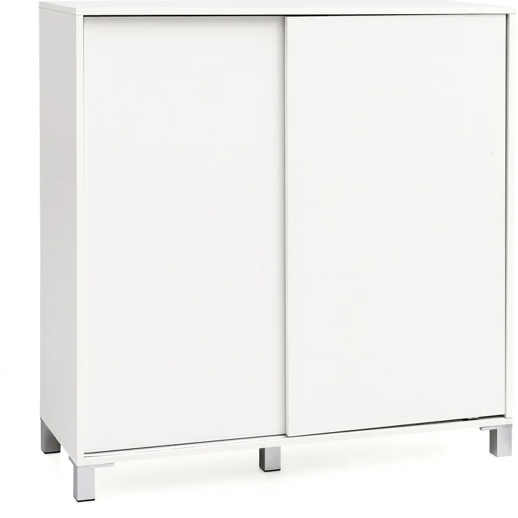 Wohnling Schuhschrank WL5. 712 Holz Weiß 100 x 108 x 37,5 cm Ablage Hoch | Design