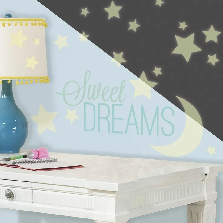 Lyser i mørke ''Sweet Dreams'' Wandsticker