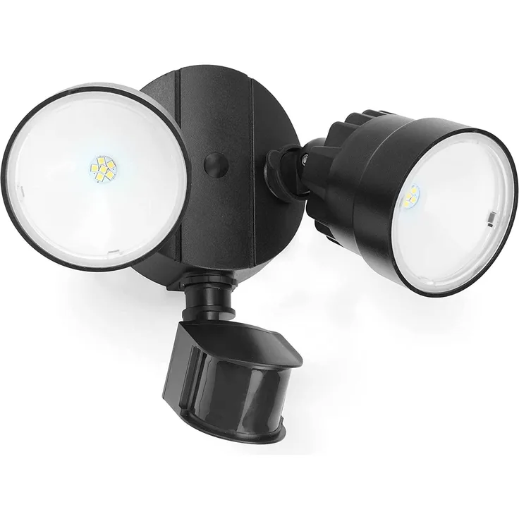 Lutec Shrimp LED Außenwandleuchte anthrazit IP44 1370lm 4000K 16x22x18,5cm mit Bewegungsmelder