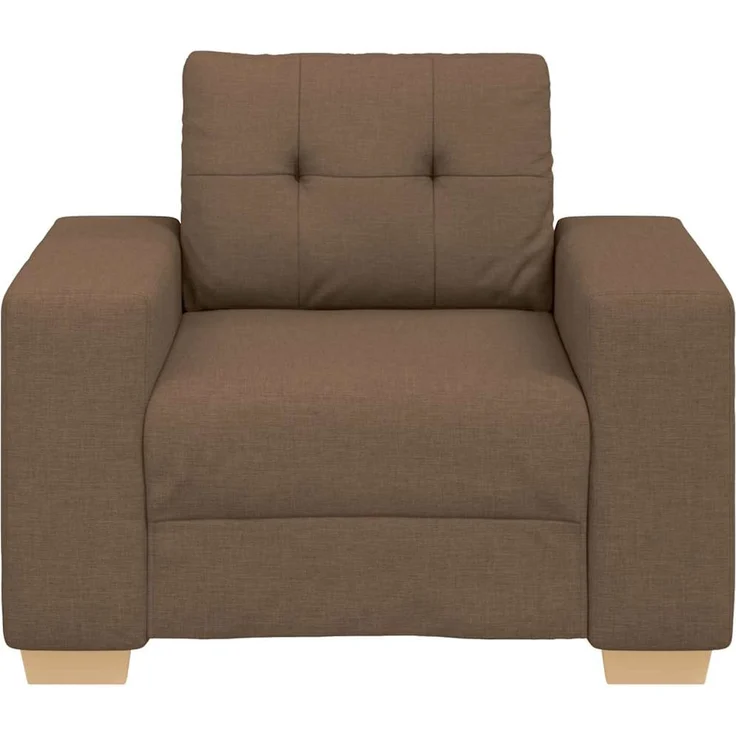 vidaXL Sofa-Sessel Braun 100x78x80 cm Stoff 4105062 – Bild 4