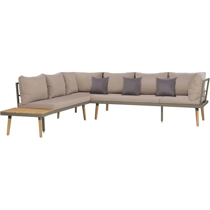 vidaXL 4-tlg. Garten-Lounge-Set mit Auflagen Massivholz Akazie Braun 44239