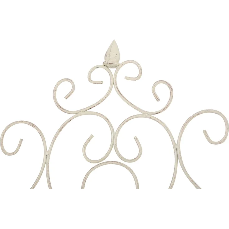 Rankgitter HEIKE - 86x2x170cm, Metall, Antik-Creme | Rankhilfe Kletterpflanzen Gartendekoration – Bild 2