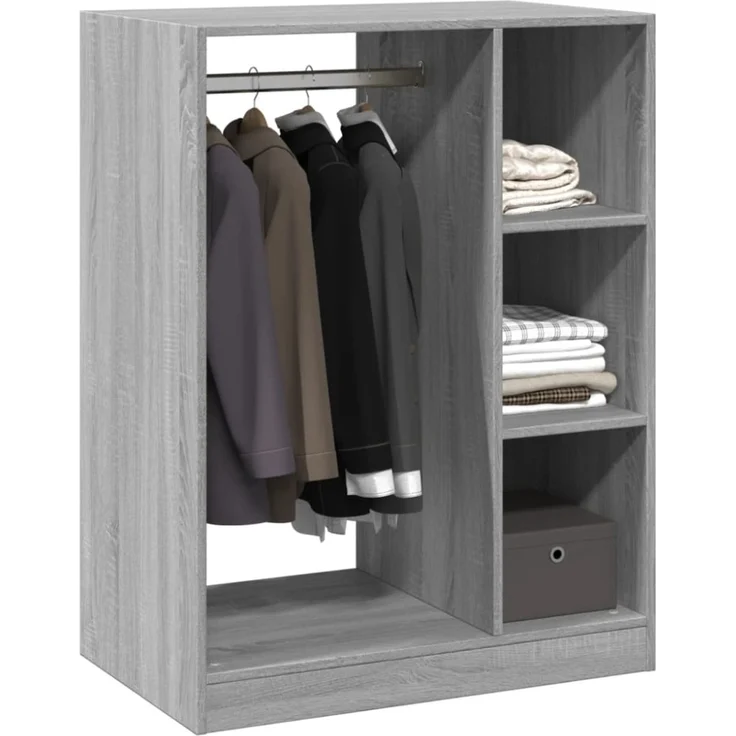 vidaXL Kleiderschrank Räuchereiche 77x48x102 cm Holzwerkstoff 840811 – Bild 5