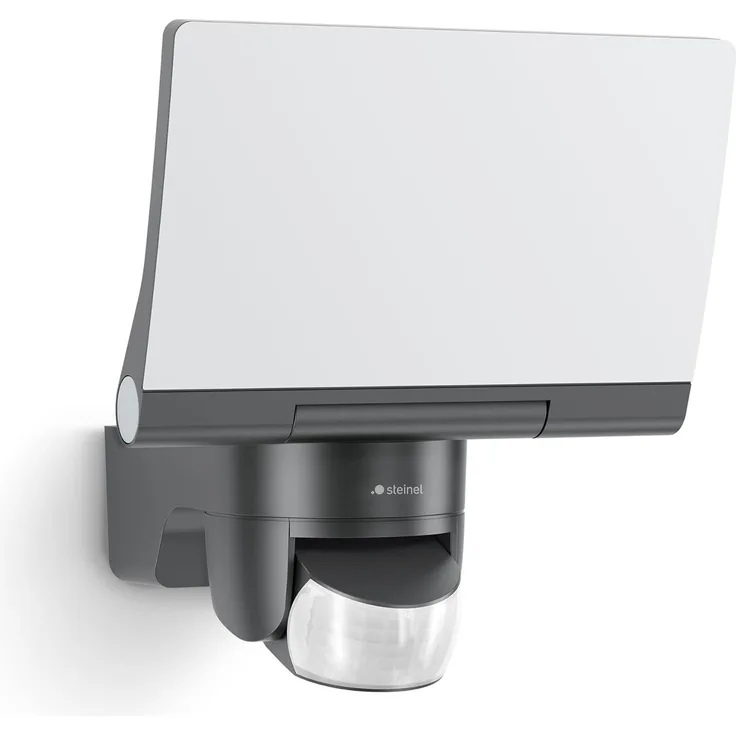 Steinel 'XLED home 2 S' LED-Außenstrahler mit Bewegungsmelder, Kunststoff graphit, 18 x 16,1 x 21,8 cm