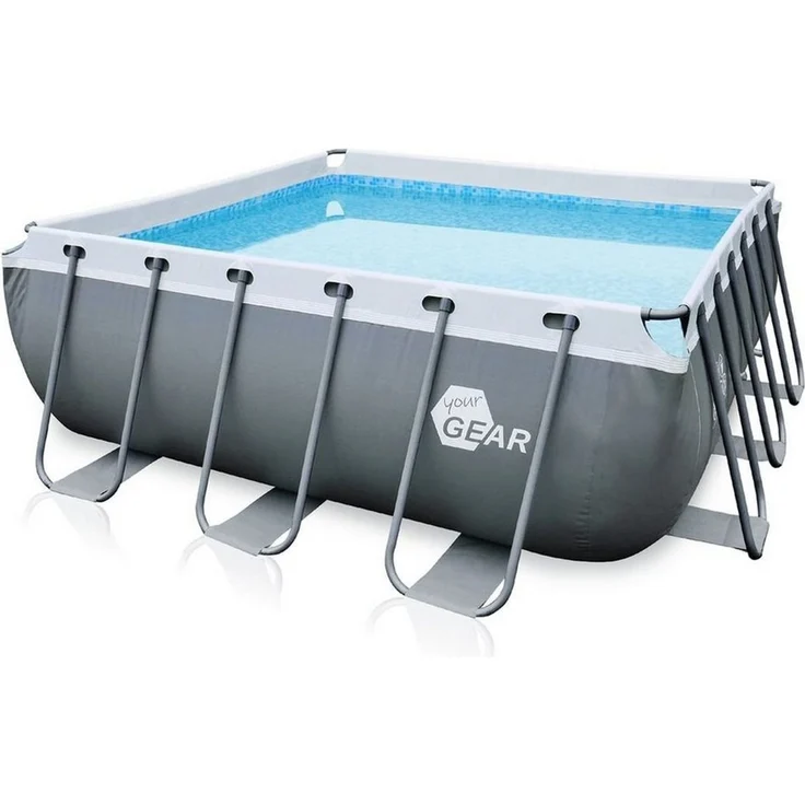 yourGEAR Rechteckpool Familien Pool 3x3x1m Gartenpool Schwimmbecken Schwimmbad Planschbecken – Bild 1